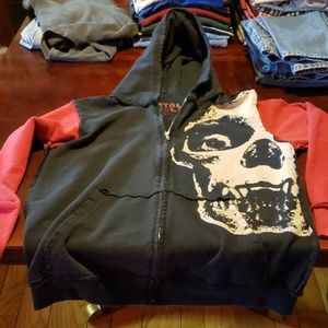Totally Skull Zipper Hoodie